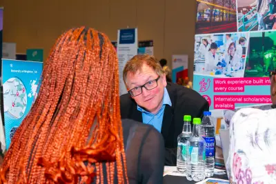 Students exploring educational opportunities at the AFSA fair